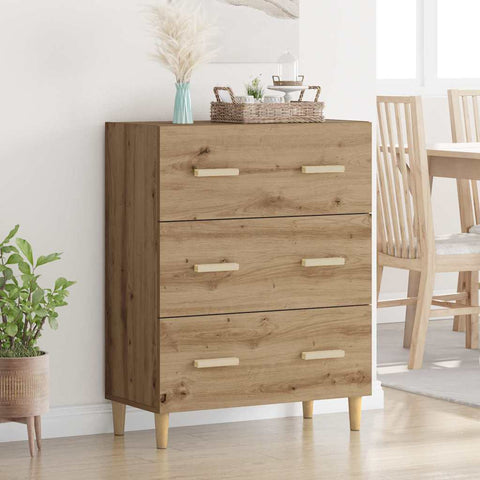 vidaXL Sideboard Artisan oak 34 x 69.5 x 90 cm Engineered wood