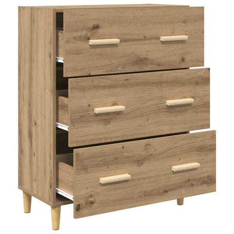 vidaXL Sideboard Artisan oak 34 x 69.5 x 90 cm Engineered wood