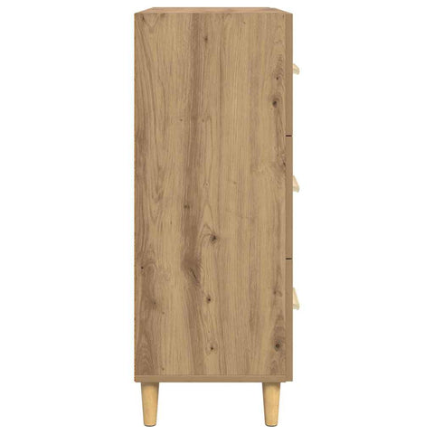 vidaXL Sideboard Artisan oak 34 x 69.5 x 90 cm Engineered wood