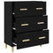 vidaXL Sideboard Black oak 34 x 69.5 x 90 cm Engineered wood