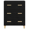 vidaXL Sideboard Black oak 34 x 69.5 x 90 cm Engineered wood
