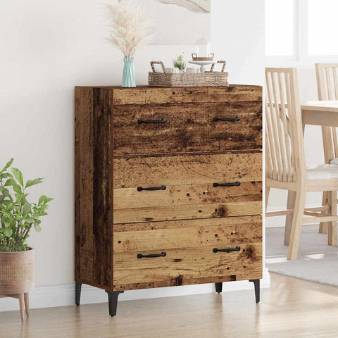 vidaXL Sideboard Old wood 34 x 69.5 x 90 cm Engineered wood