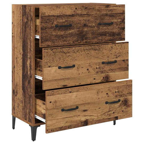 vidaXL Sideboard Old wood 34 x 69.5 x 90 cm Engineered wood
