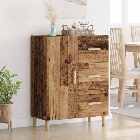 vidaXL Sideboard Old wood 34 x 69.5 x 90 cm Engineered wood