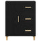 vidaXL Sideboard Black oak 34 x 69.5 x 90 cm Engineered wood