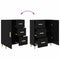 vidaXL Sideboard Black oak 34 x 69.5 x 90 cm Engineered wood