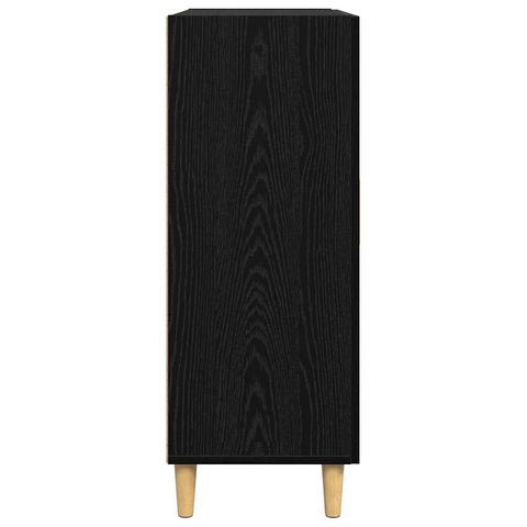 vidaXL Sideboard Black oak 34 x 69.5 x 90 cm Engineered wood