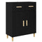 vidaXL Sideboard Black oak 34 x 69.5 x 89 cm Engineered wood