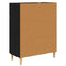 vidaXL Sideboard Black oak 34 x 69.5 x 89 cm Engineered wood