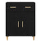 vidaXL Sideboard Black oak 34 x 69.5 x 89 cm Engineered wood
