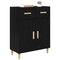 vidaXL Sideboard Black oak 34 x 69.5 x 89 cm Engineered wood