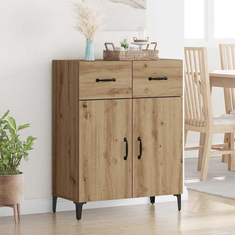 vidaXL Sideboard Artisan oak 34 x 69.5 x 90 cm Engineered wood
