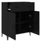 vidaXL Sideboard Black oak 34 x 69.5 x 90 cm Engineered wood