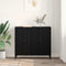 vidaXL Sideboard Black oak 34 x 90 x 80 cm Engineered wood