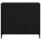 vidaXL Sideboard Black oak 34 x 90 x 80 cm Engineered wood