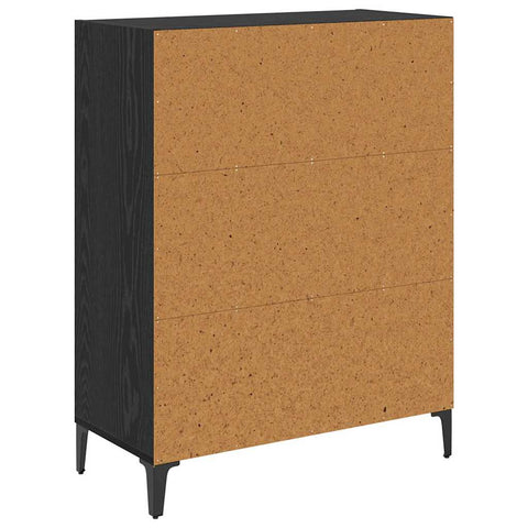 vidaXL Sideboard Black oak 32.5 x 69.5 x 90 cm Engineered wood