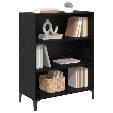 vidaXL Sideboard Black oak 32.5 x 69.5 x 90 cm Engineered wood