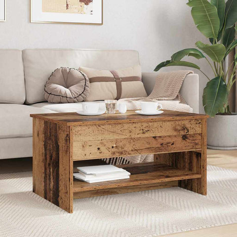 vidaXL Coffee Table Old wood 80 x 50.5 x 41.5 cm Engineered wood