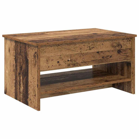 vidaXL Coffee Table Old wood 80 x 50.5 x 41.5 cm Engineered wood
