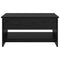 vidaXL Coffee Table Black oak 80 x 50.5 x 41.5 cm Engineered wood