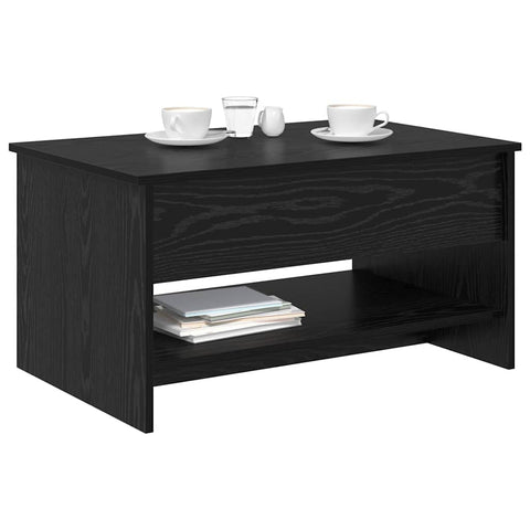 vidaXL Coffee Table Black oak 80 x 50.5 x 41.5 cm Engineered wood