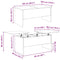 vidaXL Coffee Table Old wood 102 x 50.5 x 46.5 cm Engineered wood