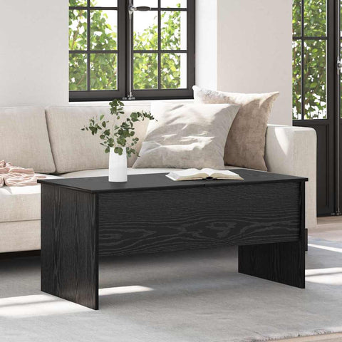 vidaXL Coffee Table Black oak 102 x 50.5 x 46.5 cm Engineered wood