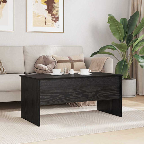 vidaXL Coffee Table Black oak 102 x 50.5 x 46.5 cm Engineered wood