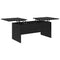 vidaXL Coffee Table Black oak 102 x 50.5 x 46.5 cm Engineered wood