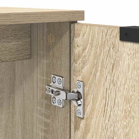 vidaXL Bathroom Cabinet Sonoma Oak 64.5 x 33.5 x 59 cm Engineered Wood