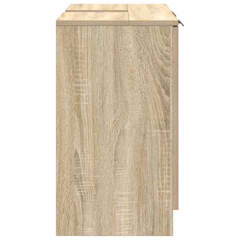 vidaXL Bathroom Cabinet Sonoma Oak 64.5 x 33.5 x 59 cm Engineered Wood
