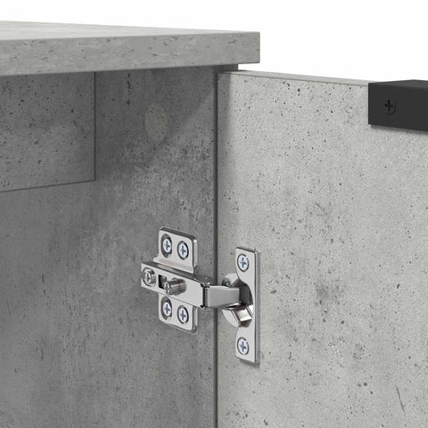 vidaXL Bathroom Cabinet with Storage Concrete Grey 64.5 x 33.5 x 59 cm