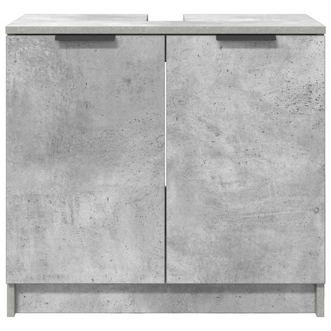 vidaXL Bathroom Cabinet with Storage Concrete Grey 64.5 x 33.5 x 59 cm
