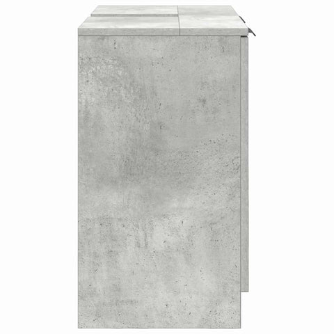 vidaXL Bathroom Cabinet with Storage Concrete Grey 64.5 x 33.5 x 59 cm