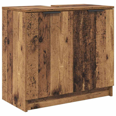 vidaXL Bathroom Cabinet Old Wood 64.5 x 33.5 x 59 cm Engineered Wood