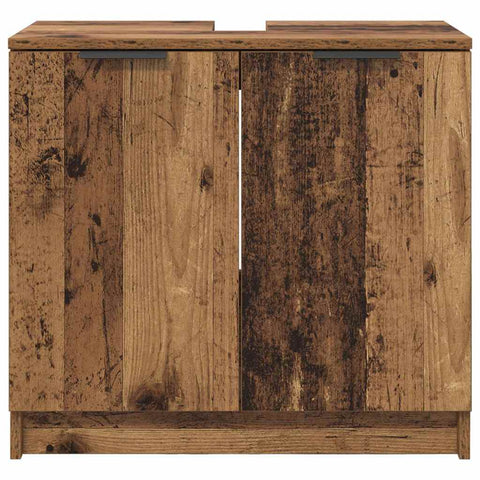 vidaXL Bathroom Cabinet Old Wood 64.5 x 33.5 x 59 cm Engineered Wood