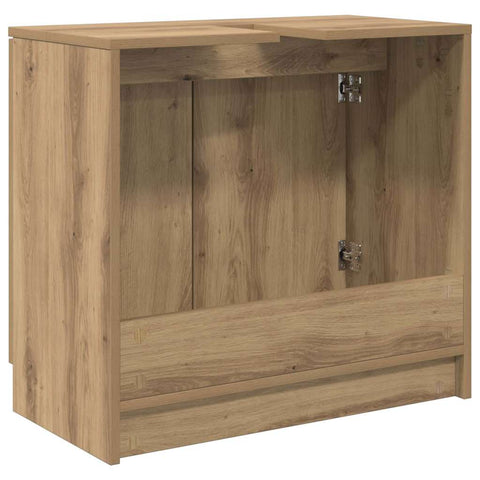 vidaXL Bathroom Cabinet with Storage Artisan Oak 64.5 x 33.5 x 59 cm