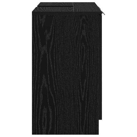 vidaXL Bathroom Cabinet Black Oak 64.5 x 33.5 x 59 cm Engineered Wood