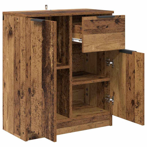 vidaXL Sideboard with Drawer Old wood 60 x 30 x 70 cm Engineered wood