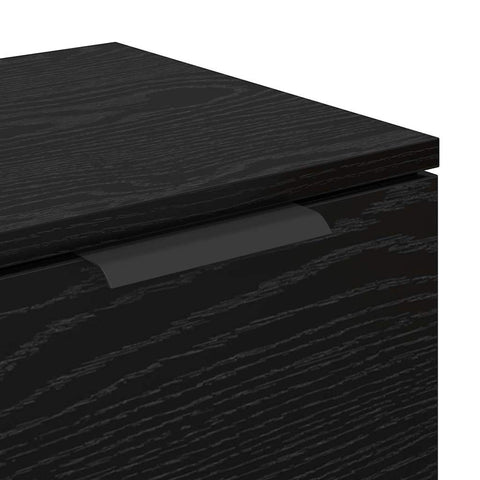 vidaXL Sideboard with Drawer Black oak 60 x 30 x 70 cm Engineered wood