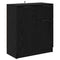 vidaXL Sideboard with Drawer Black oak 60 x 30 x 70 cm Engineered wood