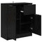 vidaXL Sideboard with Drawer Black oak 60 x 30 x 70 cm Engineered wood