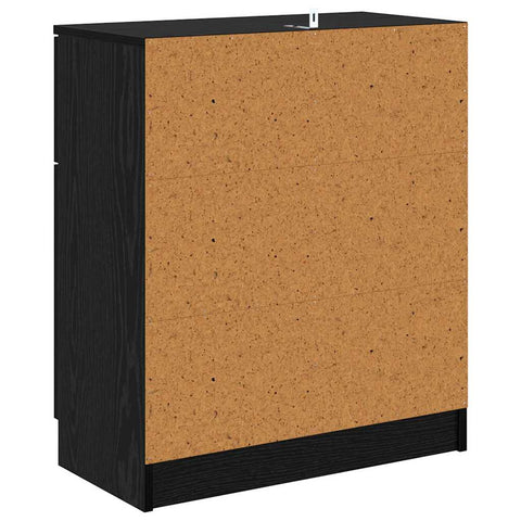 vidaXL Sideboard with Drawer Black oak 60 x 30 x 70 cm Engineered wood