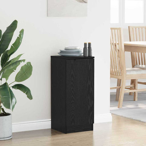 vidaXL Sideboard Black oak 30 x 30 x 70 cm Engineered wood