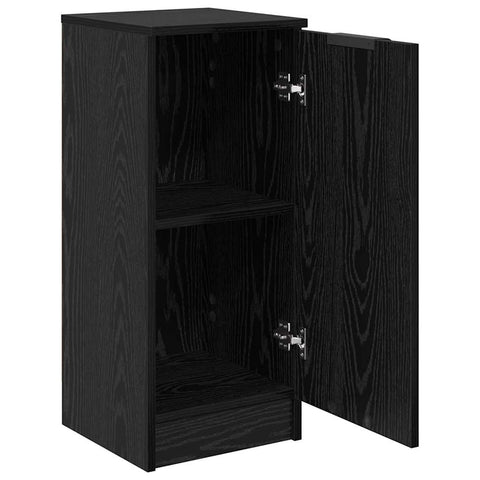 vidaXL Sideboard Black oak 30 x 30 x 70 cm Engineered wood