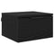 vidaXL Bedside Cabinet Black oak 34 x 30 x 20 cm Engineered wood