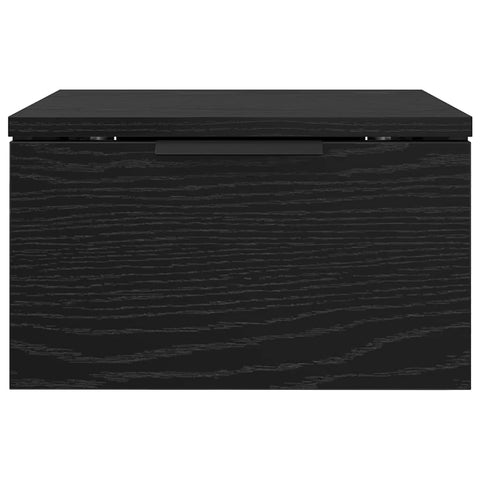 vidaXL Bedside Cabinet Black oak 34 x 30 x 20 cm Engineered wood