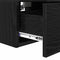 vidaXL Bedside Cabinet 2 pcs Black oak 34 x 30 x 20 cm Engineered wood