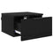 vidaXL Bedside Cabinet 2 pcs Black oak 34 x 30 x 20 cm Engineered wood