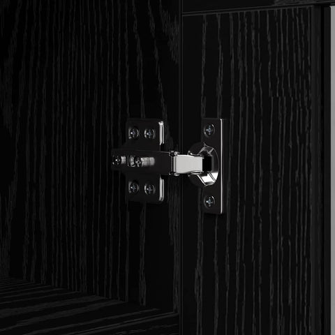 vidaXL Sideboard Black Oak 69.5 x 34 x 90 cm Engineered Wood